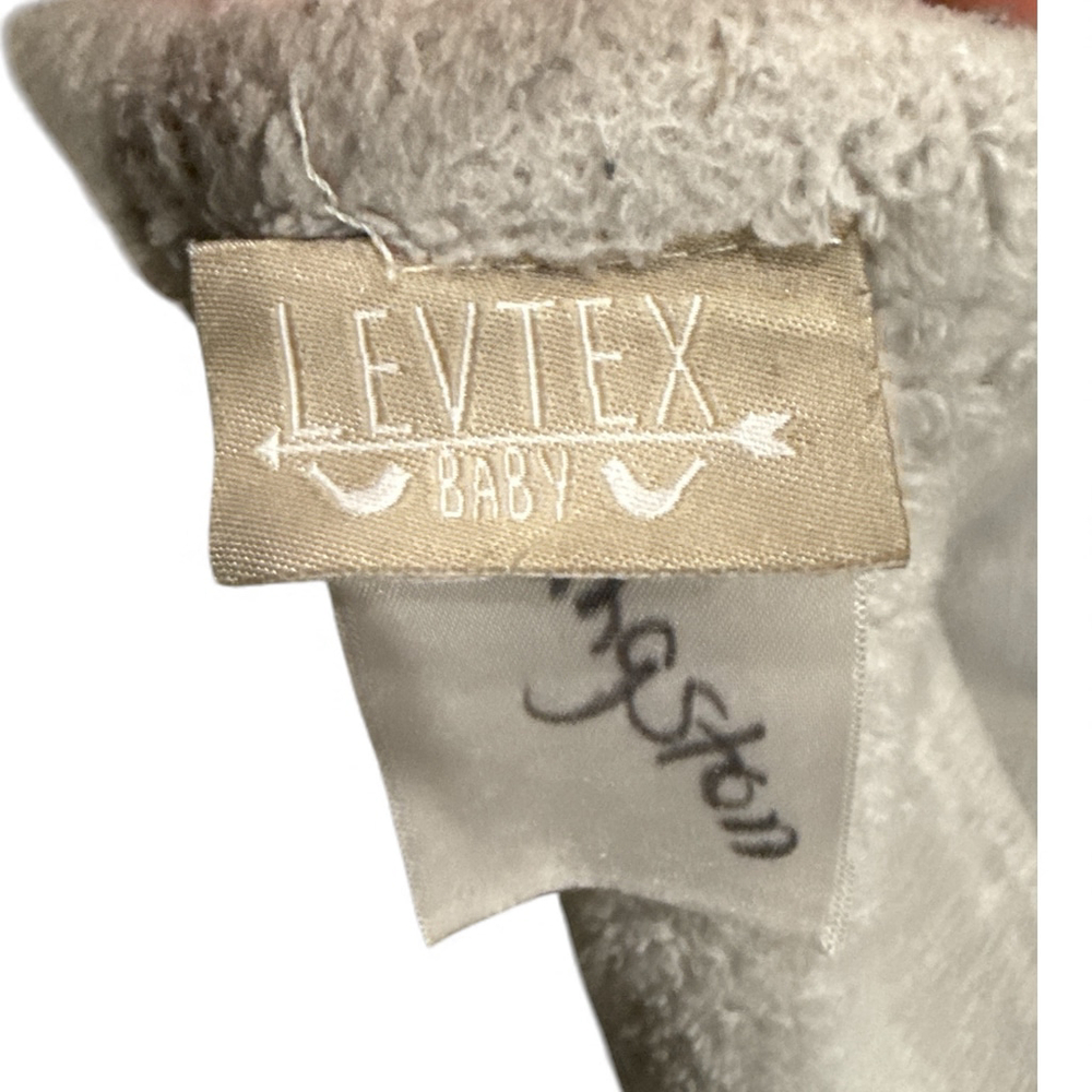Levtex Baby Plush Blanket with Bear and Mountain Embroidery - Picture 2 of 3